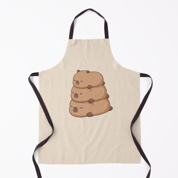 Item preview, Cute fat three capybara stacked up illustration designed and sold by CapyFun.