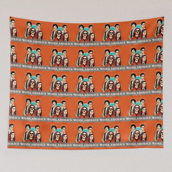 Item preview, Orange and White Workaholics - Art - Gotta Be Fresh designed and sold by NightPrints.