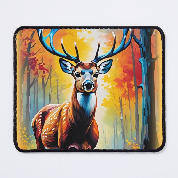 Item preview, Majestic Stag Amidst Autumn Splendor designed and sold by LyssasMindArt.