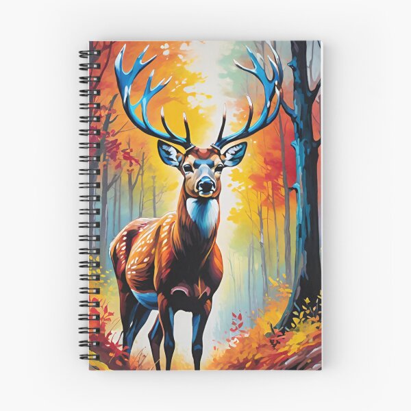 Item preview, Majestic Stag Amidst Autumn Splendor designed and sold by LyssasMindArt.