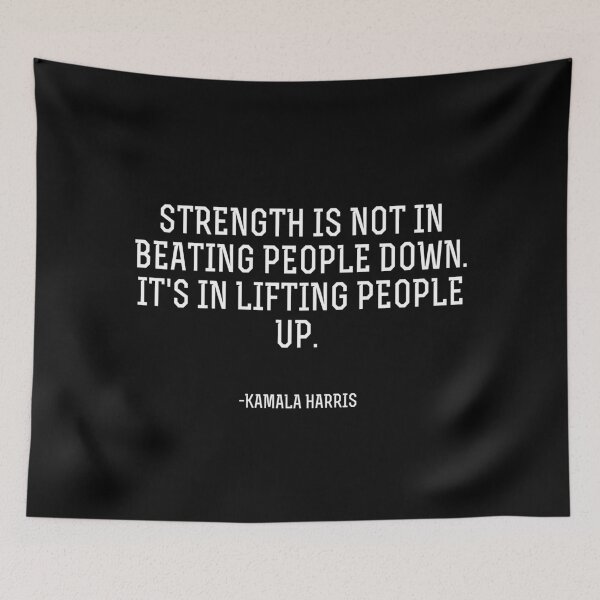 Item preview, STRENGTH IS NOT IN BEATING PEOPLE DOWN designed and sold by LiveAndGlow.
