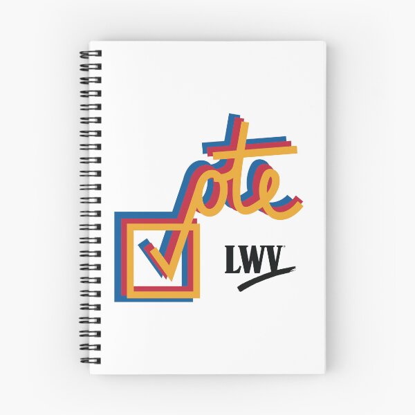 Item preview, VOTE checkmark: yellow, red, blue designed and sold by LWVKC.