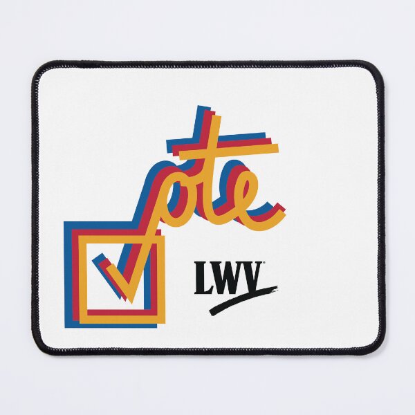 VOTE checkmark: yellow, red, blue Mouse Pad
