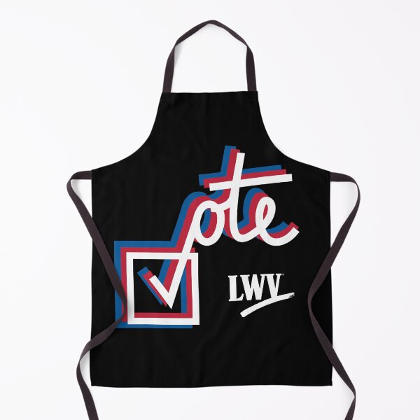 Item preview, VOTE checkmark: red, white, blue designed and sold by LWVKC.