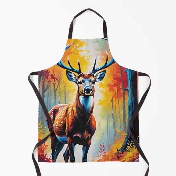 Item preview, Majestic Stag Amidst Autumn Splendor designed and sold by LyssasMindArt.