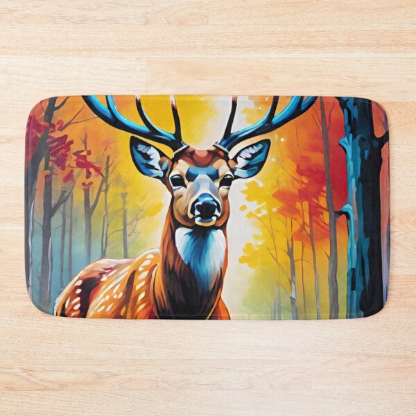 Item preview, Majestic Stag Amidst Autumn Splendor designed and sold by LyssasMindArt.
