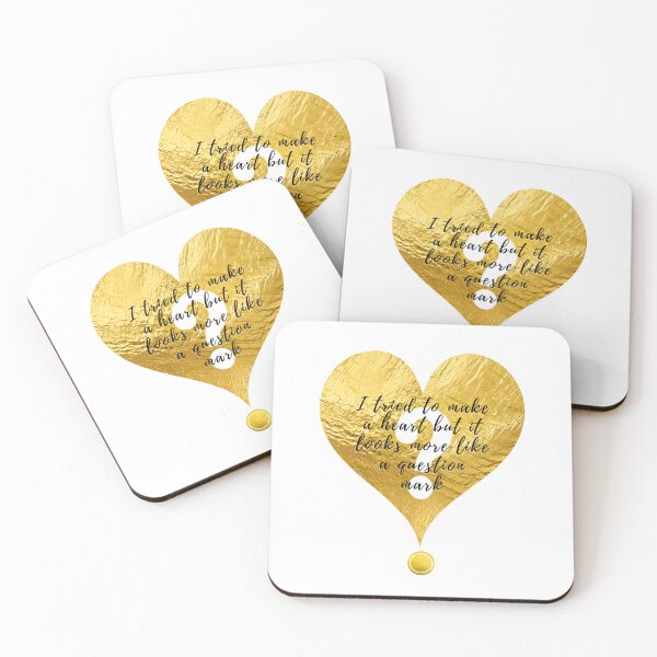 Item preview, Golden Heart Question Mark - Questionable Love designed and sold by dpeepowl.