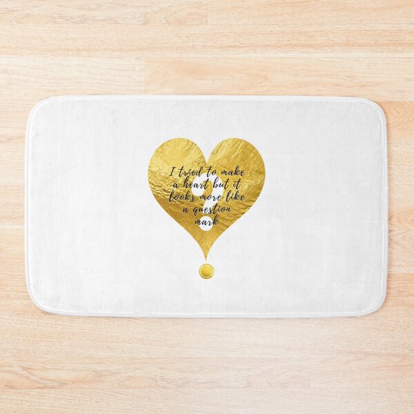 Item preview, Golden Heart Question Mark - Questionable Love designed and sold by dpeepowl.