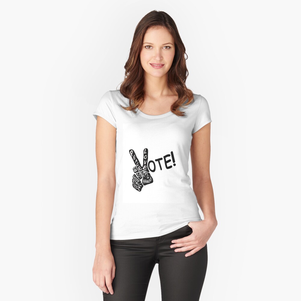 Item preview, Fitted Scoop T-Shirt designed and sold by LWVKC.