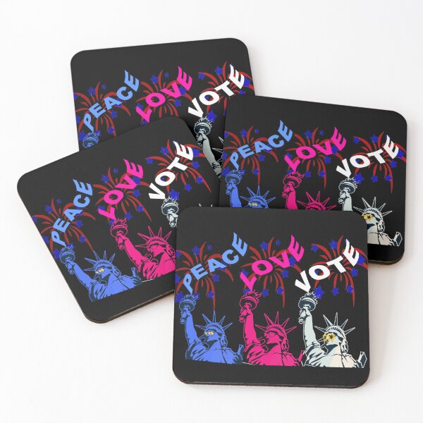 Item preview, Peace Love Vote: Statue of Liberty designed and sold by LWVKC.