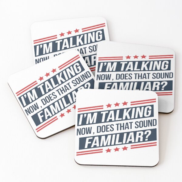 Item preview, I'm talking now, does that sound familiar? designed and sold by Alluka Brand.