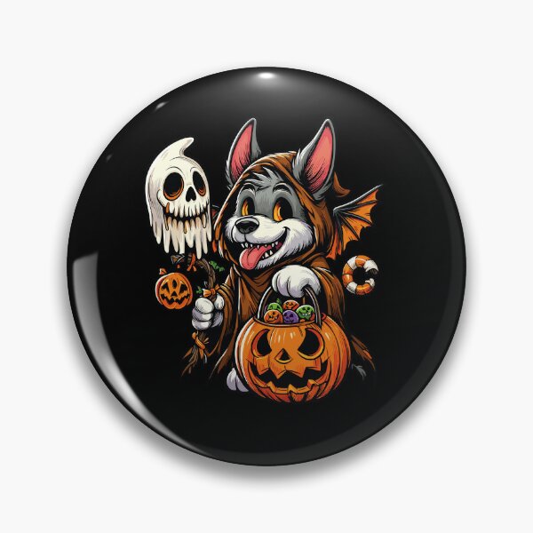 Item preview, Huskey Scary Halloween Ghost Spooky Pumpkin Candy designed and sold by Artistoos.