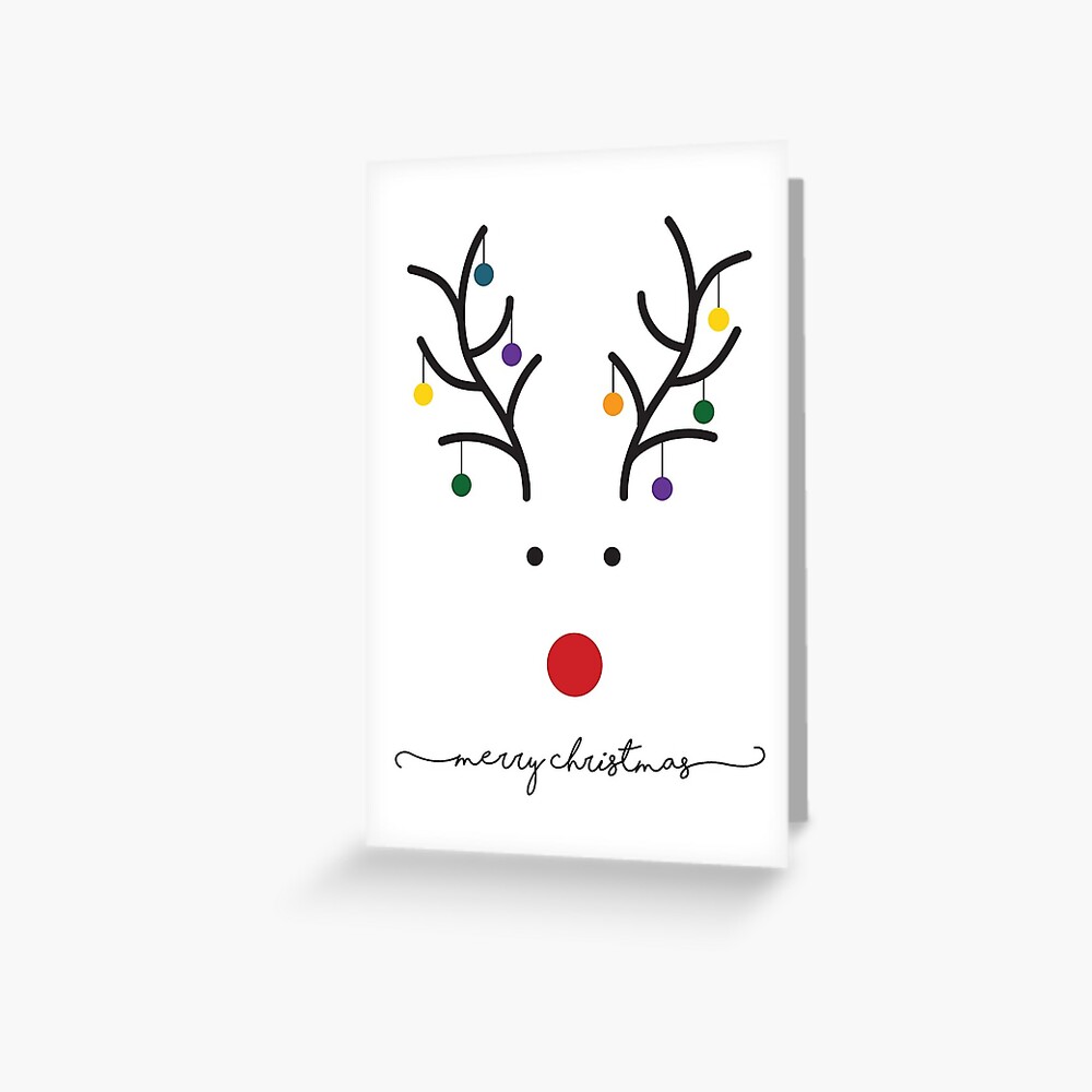 Christmas Card INSTANT DOWNLOAD, Printable Christmas Card, Minimal Christmas  Card, Minimalist Christmas Card, Simple Christmas Card 