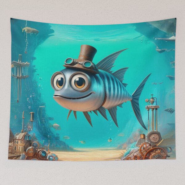 Item preview, Steampunk Barracuda designed and sold by Sillytoe.