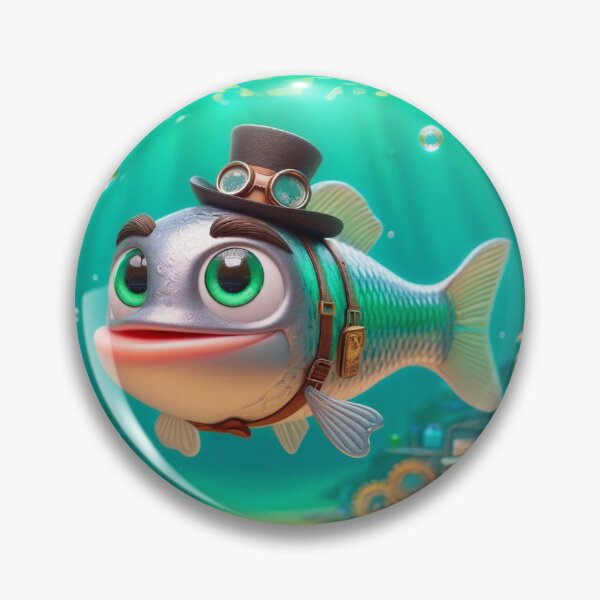Item preview, Steampunk Barramundi Fish designed and sold by Sillytoe.