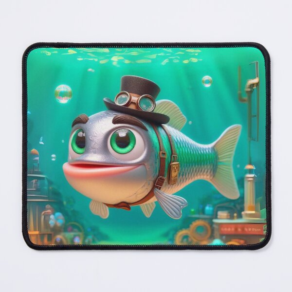 Item preview, Steampunk Barramundi Fish designed and sold by Sillytoe.