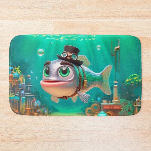 Item preview, Steampunk Barramundi Fish designed and sold by Sillytoe.