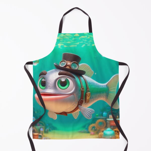 Item preview, Steampunk Barramundi Fish designed and sold by Sillytoe.