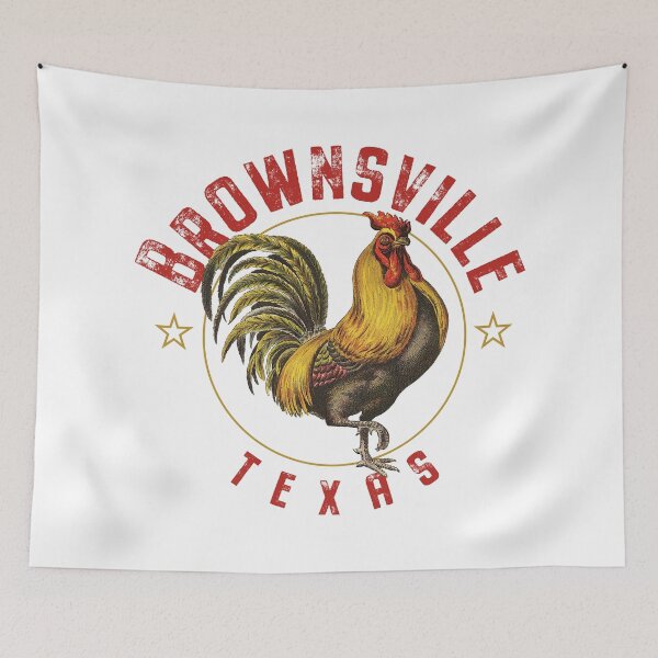 Item preview, Brownsville Texas Vintage Rooster Design designed and sold by Futurebeachbum.
