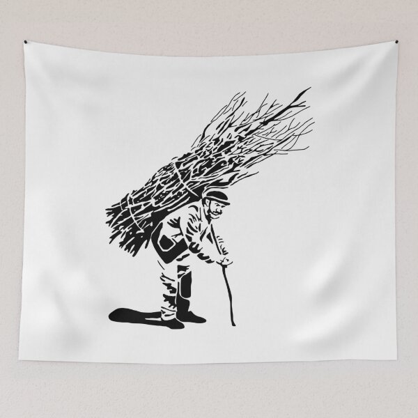 Item preview, Man Carrying Black Wood designed and sold by sreabby.