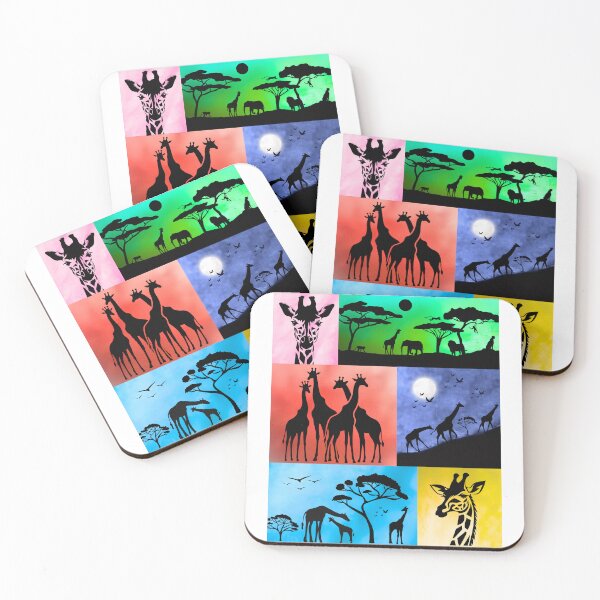 Item preview, Giraffe Safari Pop-Art Design – African Wildlife Meets Vibrant Modern Art designed and sold by Fredster1966.