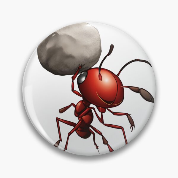 Item preview, "Little Red Ant Lifting a Big Rock - Symbol of Strength and Determination" designed and sold by BeYourself1993.