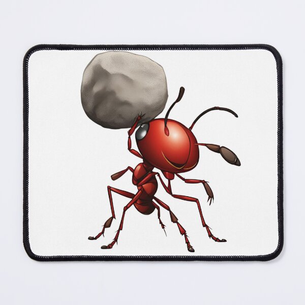 Item preview, "Little Red Ant Lifting a Big Rock - Symbol of Strength and Determination" designed and sold by BeYourself1993.