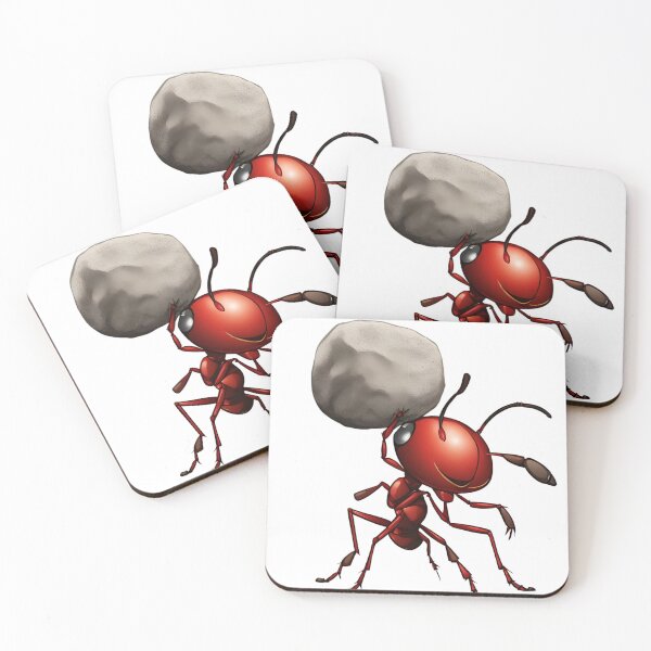 Item preview, "Little Red Ant Lifting a Big Rock - Symbol of Strength and Determination" designed and sold by BeYourself1993.