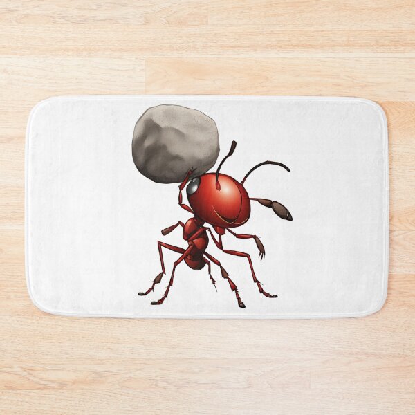 Item preview, "Little Red Ant Lifting a Big Rock - Symbol of Strength and Determination" designed and sold by BeYourself1993.