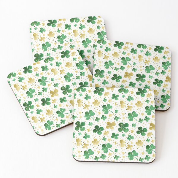 Item preview, Gold and Green Shamrocks All Over Print designed and sold by AlienOccupation.