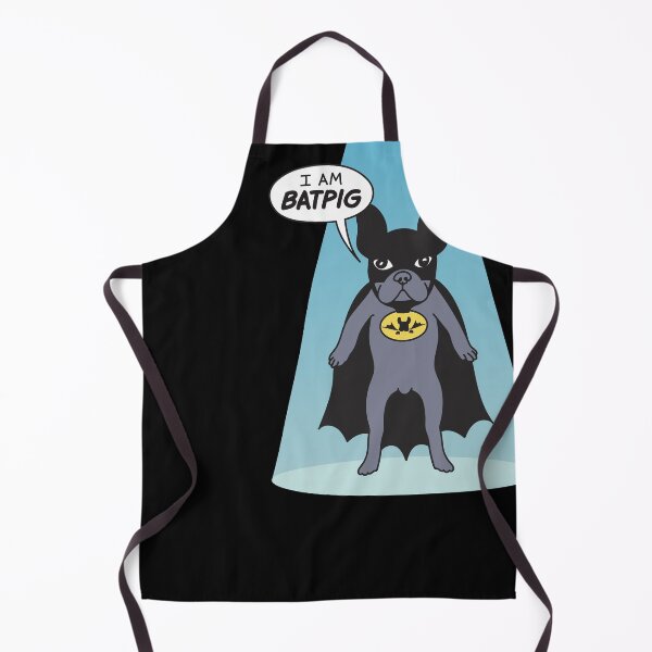 Item preview, French bulldog lovers: Frenchie superhero batpig art wearing cute costume for halloween pets designed and sold by mindful iris.