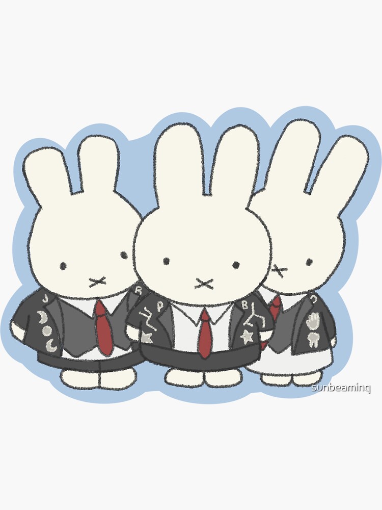 Thumbnail 3 von 3, Sticker, Bunny Boygenius designt und verkauft von sunbeaminq.