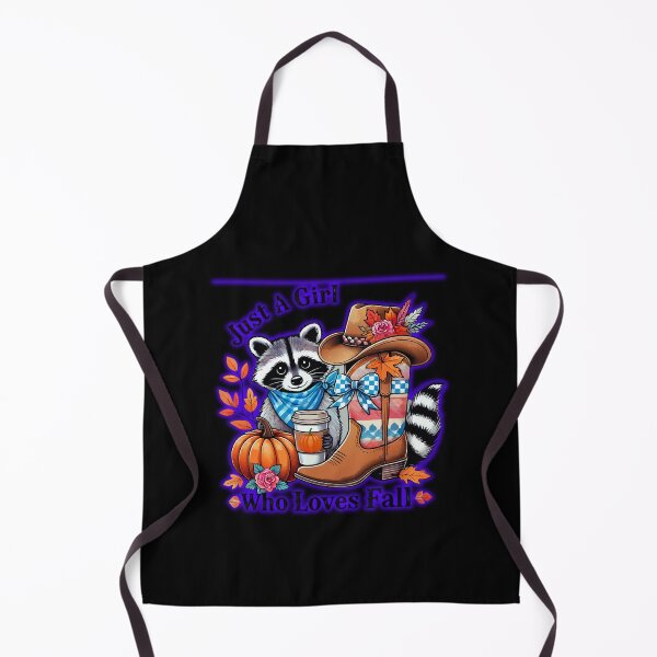 Item preview, Just A Girl Who Loves Fall Raccoon designed and sold by WoodburyLake.