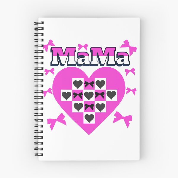 Item preview, MaMa with hearts and bows, Black,white and hot pink Sticker and more designed and sold by CRandRRstickers.