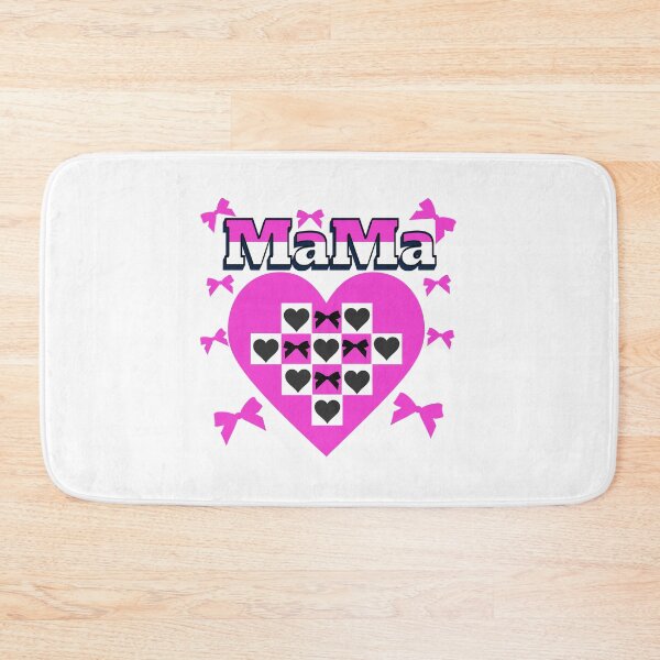 Item preview, MaMa with hearts and bows, Black,white and hot pink Sticker and more designed and sold by CRandRRstickers.