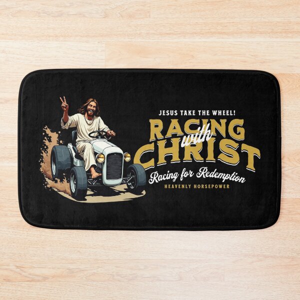 Item preview, Lawnmower Racing - Racing with Jesus - Lawn Mower Racing designed and sold by RaceDayRags.
