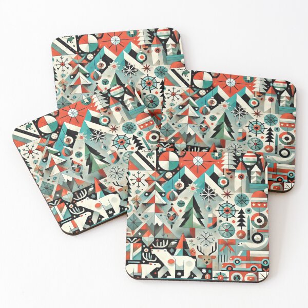 Item preview, Tribal Christmas Trees Decorations Snow Design designed and sold by TribalioDesigns.