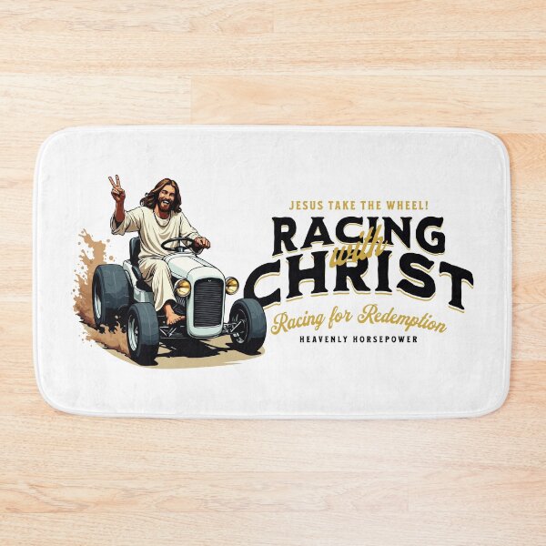 Item preview, Lawnmower Racing - Racing with Jesus - Lawn Mower Racing designed and sold by RaceDayRags.