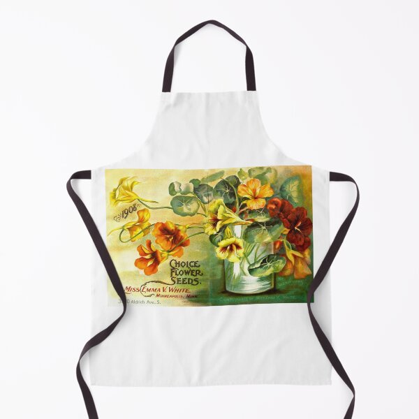 Item preview, Vintage 1908 Choice Flower Seeds Nasturtium Poster designed and sold by MochaMeli.