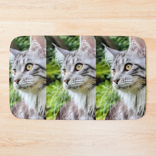 Item preview, Mainecoon cat in nature designed and sold by Fluffycat2020.