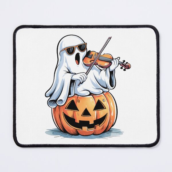 Item preview, Ghost Singing and Playing Violin on Halloween Pumpkin  designed and sold by PING 999 STUDIO.