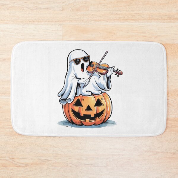 Item preview, Ghost Singing and Playing Violin on Halloween Pumpkin  designed and sold by PING 999 STUDIO.