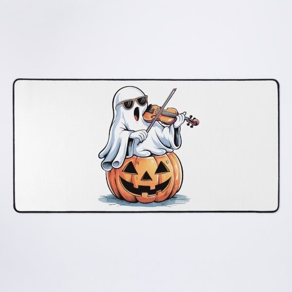 Item preview, Ghost Singing and Playing Violin on Halloween Pumpkin  designed and sold by PING 999 STUDIO.