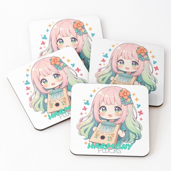 Item preview, Kawaii Girl Playing Kalimba designed and sold by Snackwear Apparel.