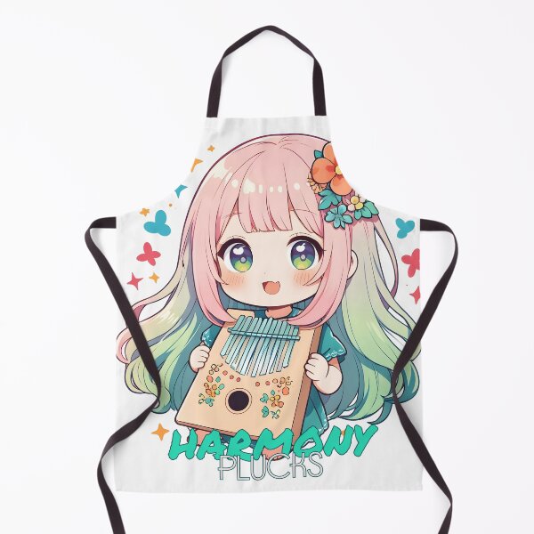 Item preview, Kawaii Girl Playing Kalimba designed and sold by Snackwear Apparel.