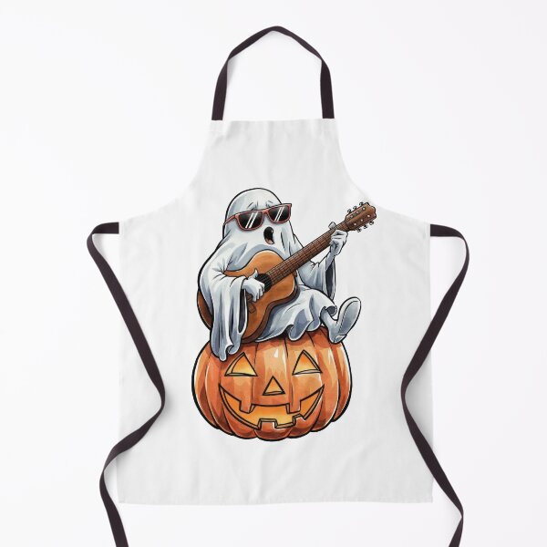 Item preview, Ghost Singing and Playing Guitar on Halloween Pumpkin designed and sold by RvinJo8.