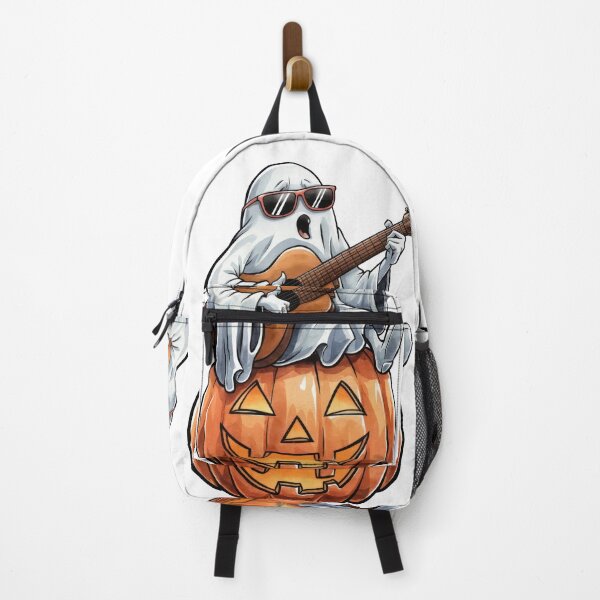 Item preview, Ghost Singing and Playing Guitar on Halloween Pumpkin designed and sold by RvinJo8.