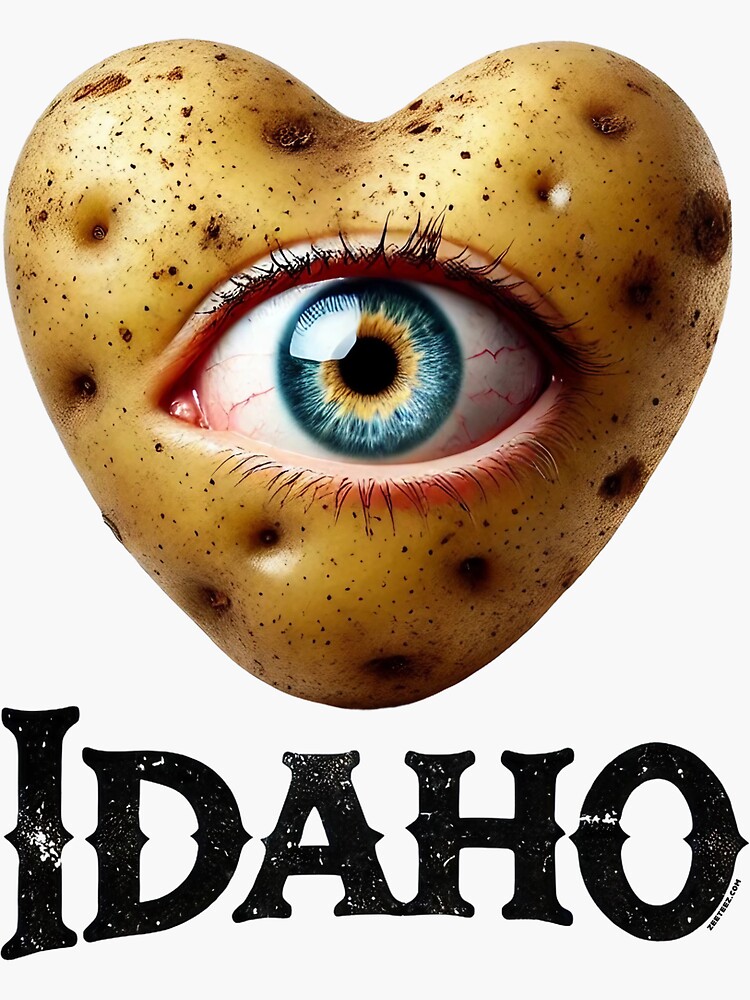 Thumbnail 3 of 3, Sticker, Eye Heart Idaho designed and sold by zeeteezofficial.