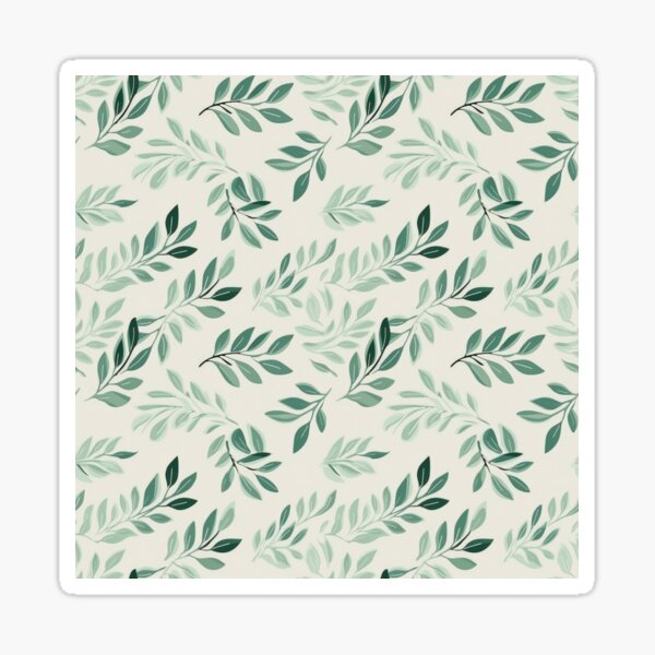 Vista previa del artículo con la obra «Leafy Goodness: diseños variados de hojas primaverales», diseñado y vendido por Chestnut Falls Studio.