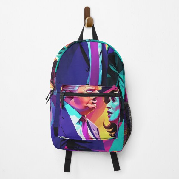 Item preview, Donald Trump and Kamala Harris Neon-Style Design - Vibrant Political Art designed and sold by creativaimages.